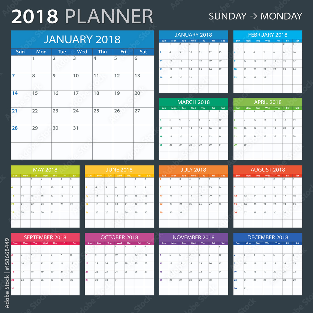 2018 Planner - illustration 2018 Planner - illustration
