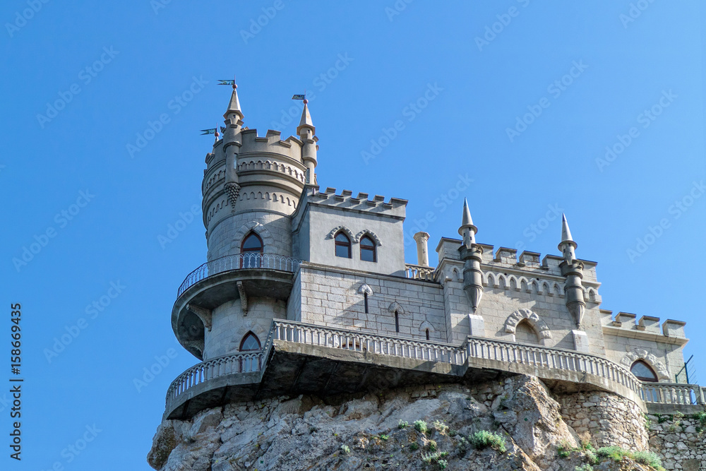 Sights of the Crimea, the ancient castle swallows nest - historical monument.