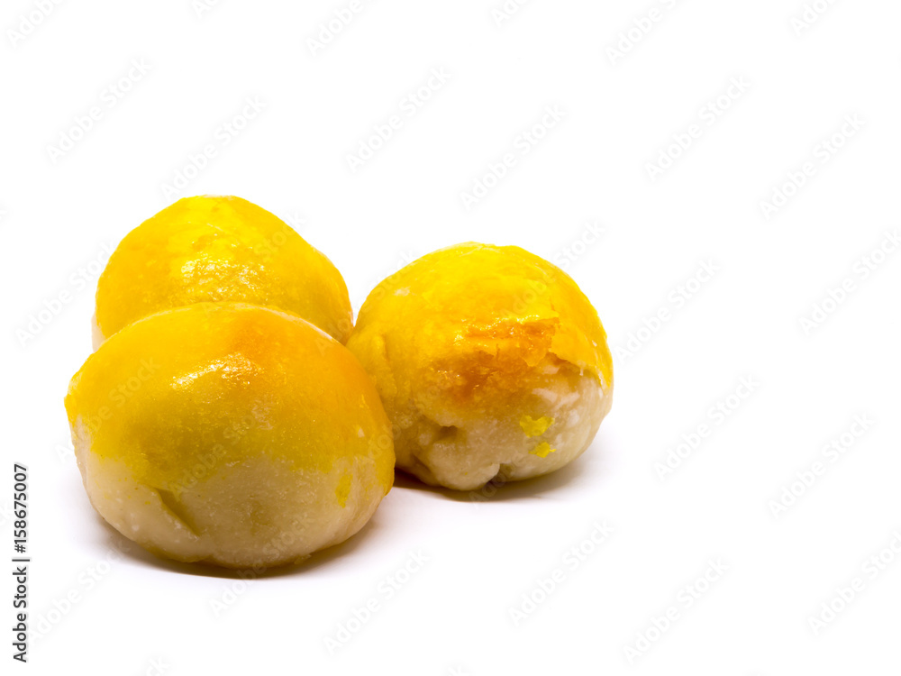 Chinese pastry or moon cake , Chinese festival dessert on white background Chinese pastry or moon cake , Chinese festival dessert on white background