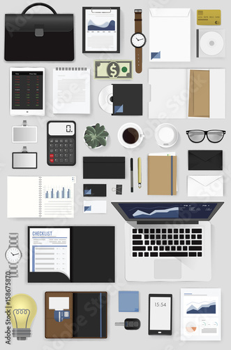 Gadgets of business vector illustration