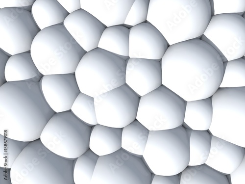 3d illustration of an abstract background in white color