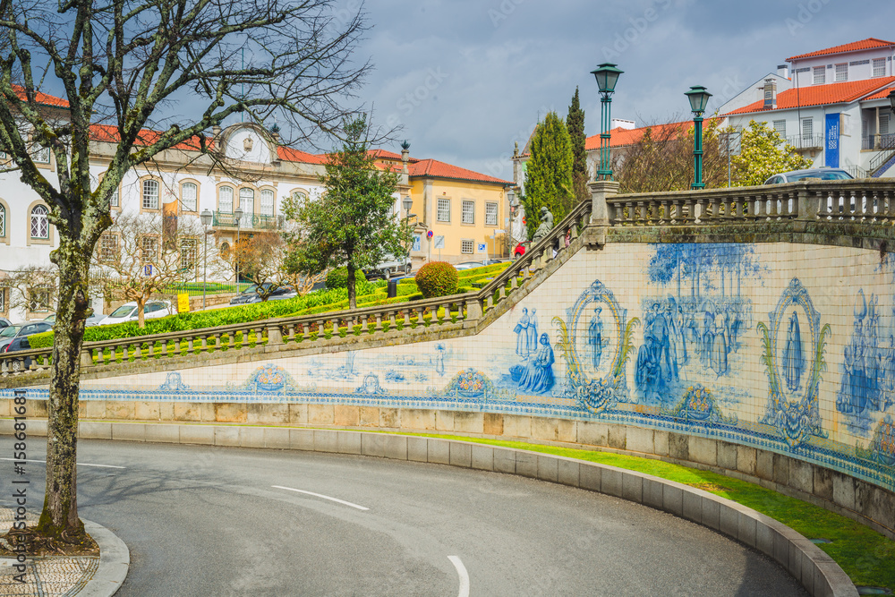 Viseu is a beautiful city in central Portugal - obrazy, fototapety, plakaty 