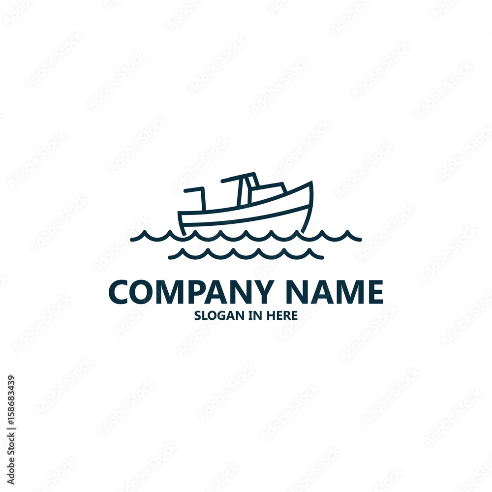 Simple Boat Logo Template Design Simple Boat Logo Template Design