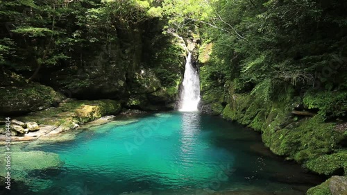 仁淀ブルーのにこ淵（高知県いの町・固定撮影）