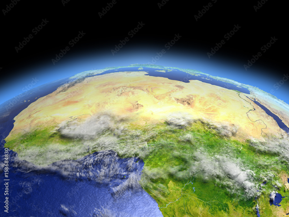 Fototapeta premium North Africa from space