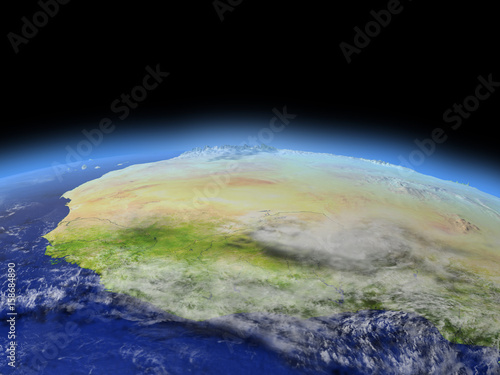 Western Africa from space