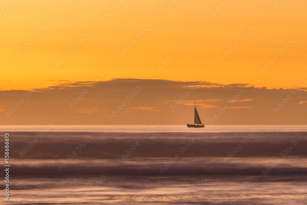 sail boat at Sunset