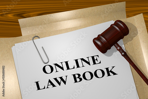 Online Law Book concept