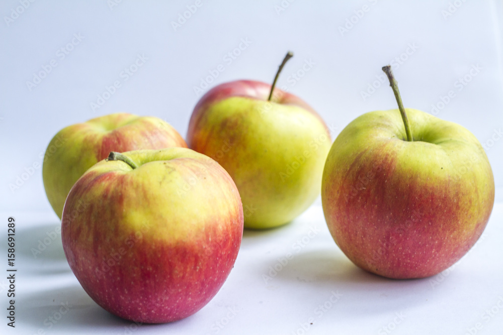 apples on white background apples on white background