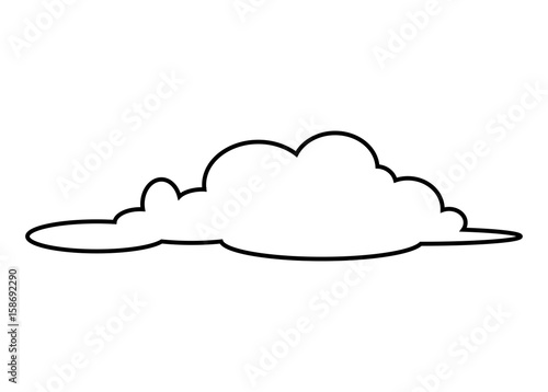 cloud silhouette vector symbol icon design