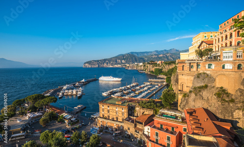 Panoramic view of Sorrento, the Amalfi Coast, Italy photo