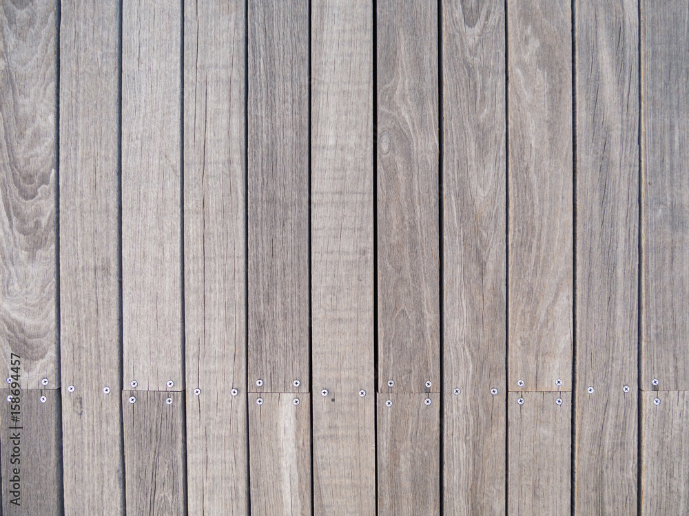 Naklejka premium ウッドデッキ 背景素材