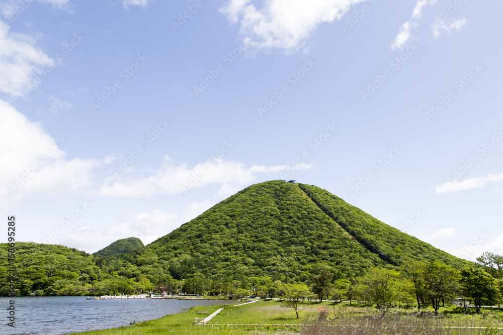 Obraz premium 榛名山 榛名富士 榛名湖