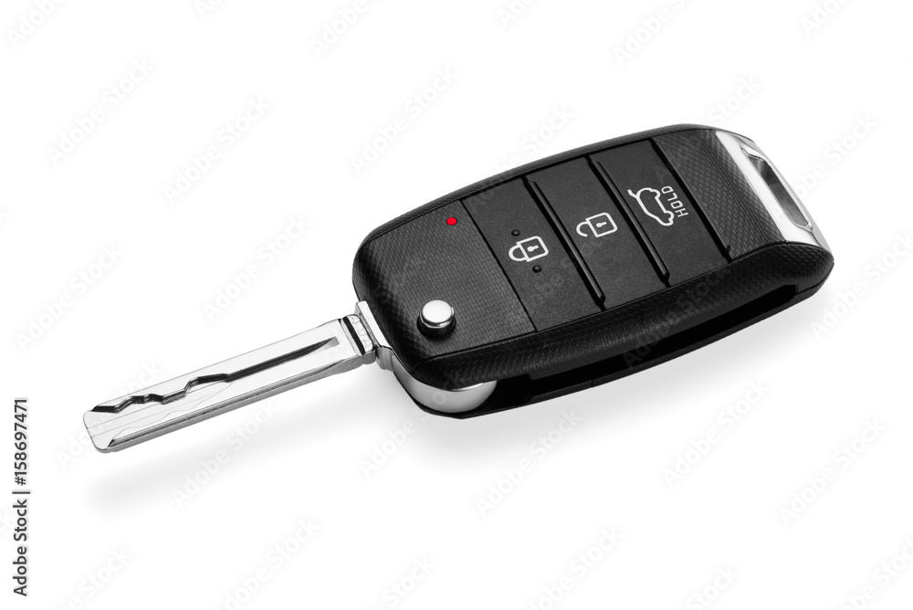Car key isolated on white Car key isolated on white