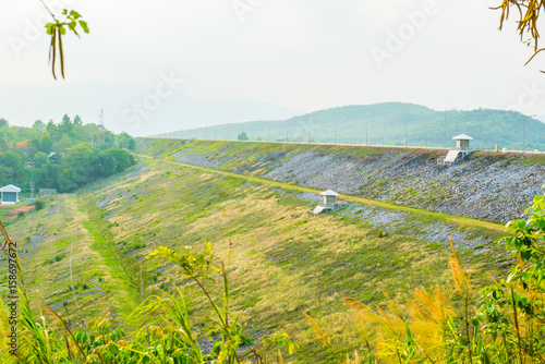 View of Mae Ngat Somboon Chon dam photo