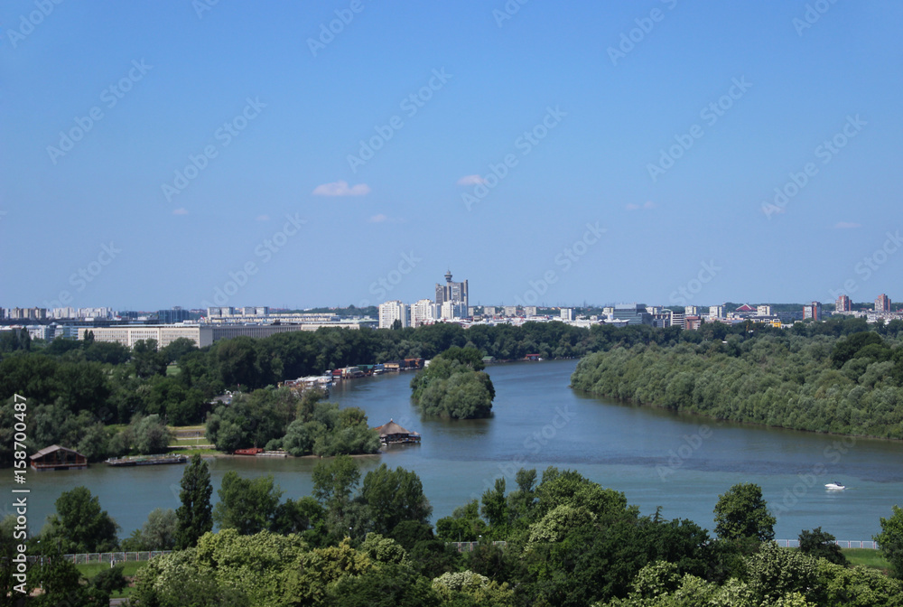 Danube and Sava river, Belgrade