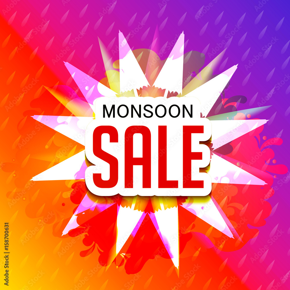 Fototapeta premium Monsoon Offers.