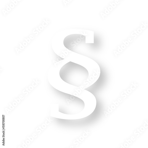 Icon mit Schatten - Paragraph