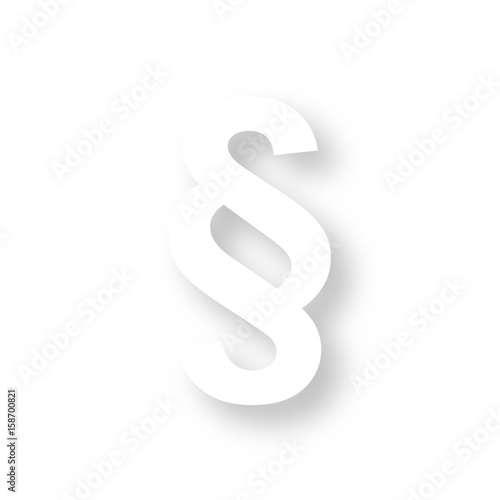Icon mit Schatten - Paragraph Gesetz