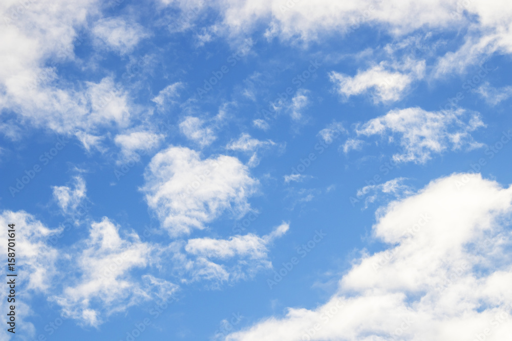 Naklejka premium blue sky with clouds