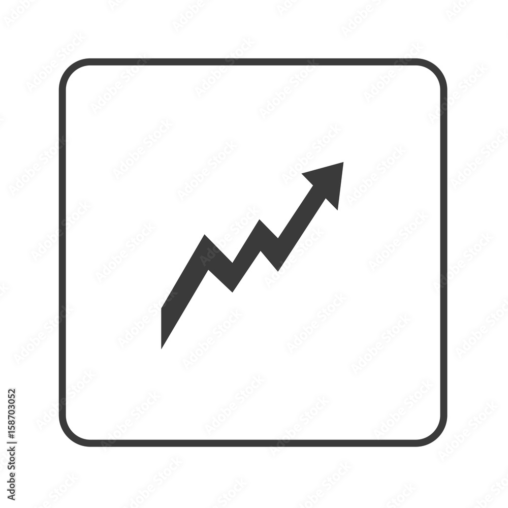 Anstieg - Kurs - Statistik - Simple App Icon Anstieg - Kurs - Statistik - Simple App Icon
