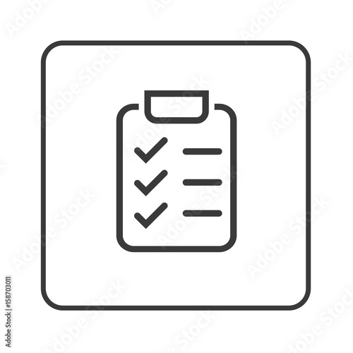 Checkliste - Klemmbrett - Simple App Icon