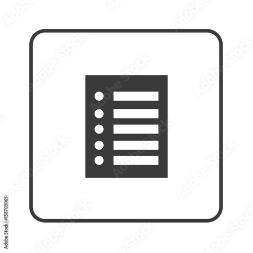 Liste - Vertrag- Dokument - Simple App Icon