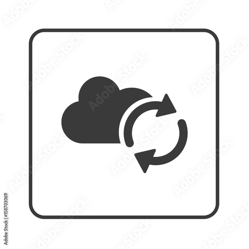 Cloud Synchronisierung - Simple App Icon