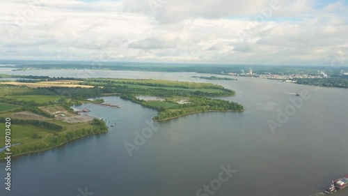 Aerial View of River