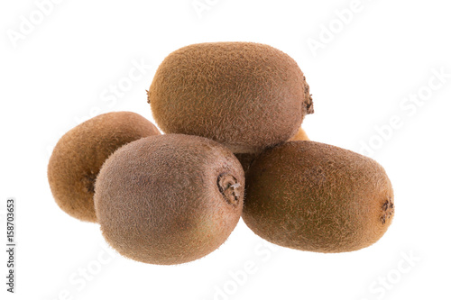 Kiwi fruit isolated on a white background