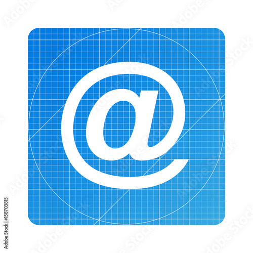 Blueprint - at Zeichen E-Mail