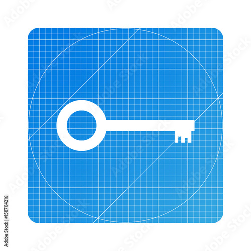Blueprint - Schlüssel retro