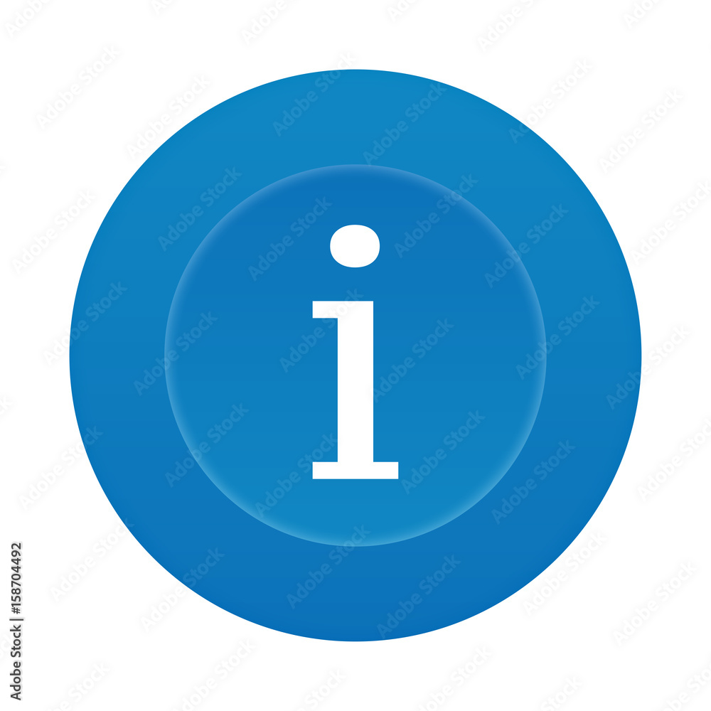 Runder 3D Button - Information - Hinweis Runder 3D Button - Information - Hinweis