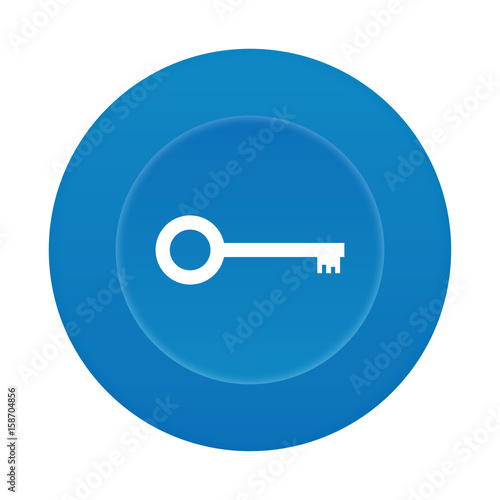 Runder 3D Button - Schlüssel