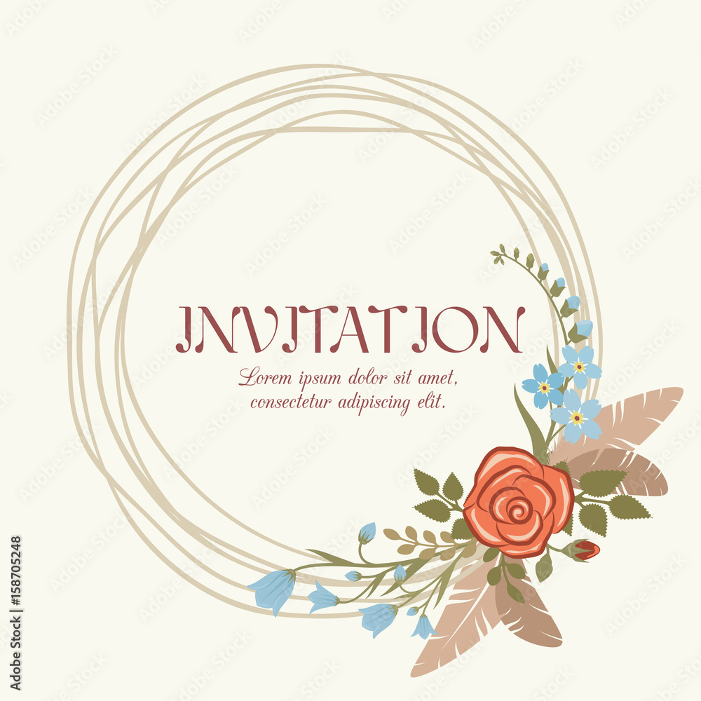 Romantic wedding invitation Romantic wedding invitation