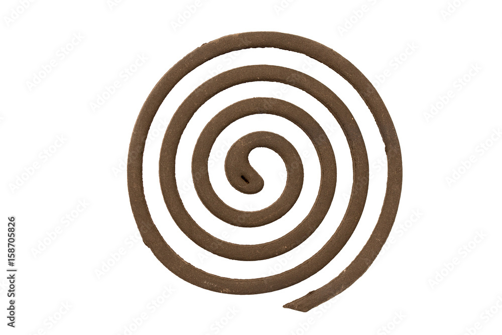mosquito repellent coil isolated on white background mosquito repellent coil isolated on white background