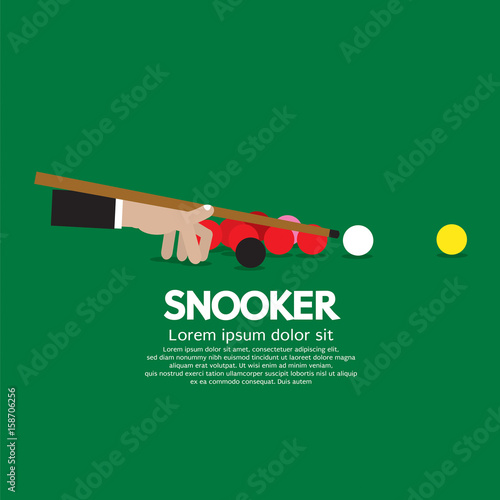 Snooker Competition Vector Illustration