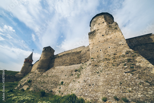 old castle in cloudy day photo