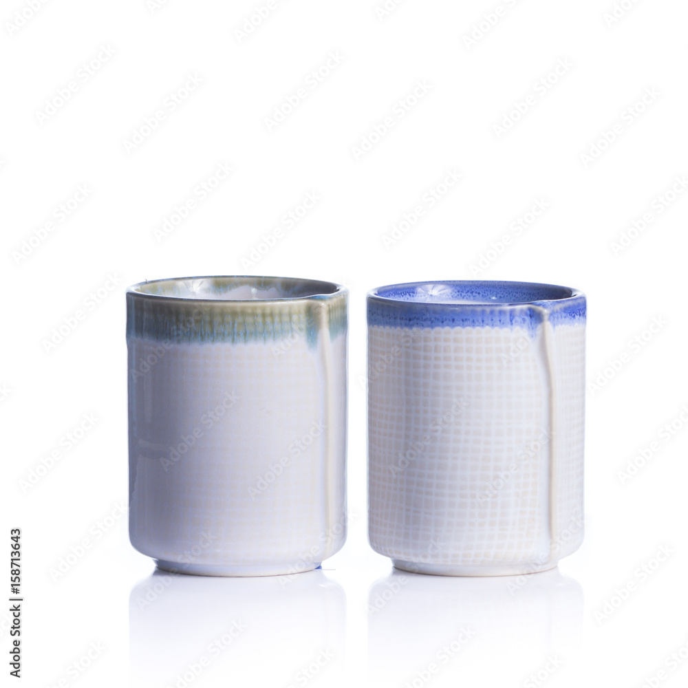 Isolated Japanese Sake drinking set Isolated Japanese Sake drinking set