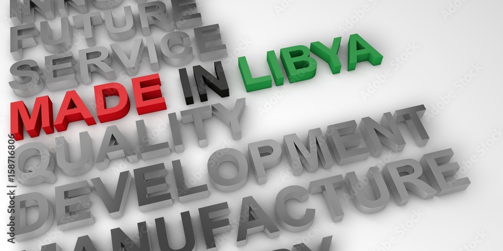 Made in Land concept in the national colors Made in Land concept in the national colors