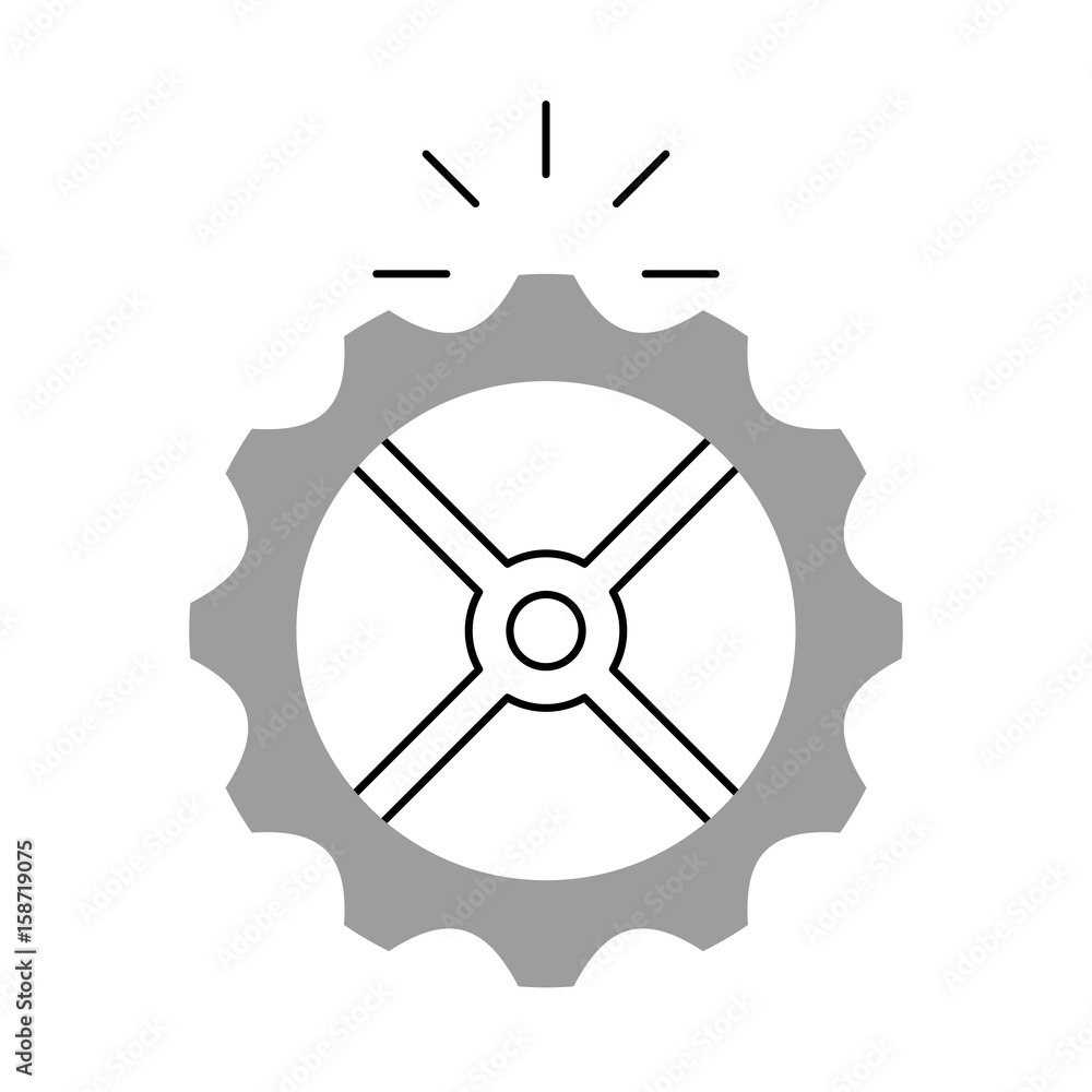 Obraz premium gear machine isolated icon vector illustration design