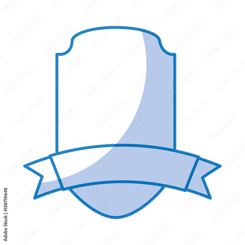elegant badge shield with ribbon icon vector illustration design elegant badge shield with ribbon icon vector illustration design