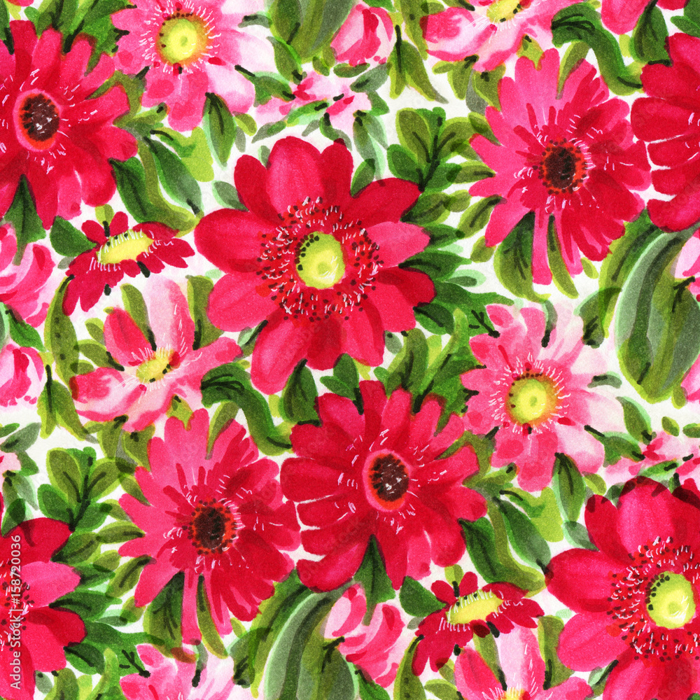 Watercolor flowers Watercolor flowers