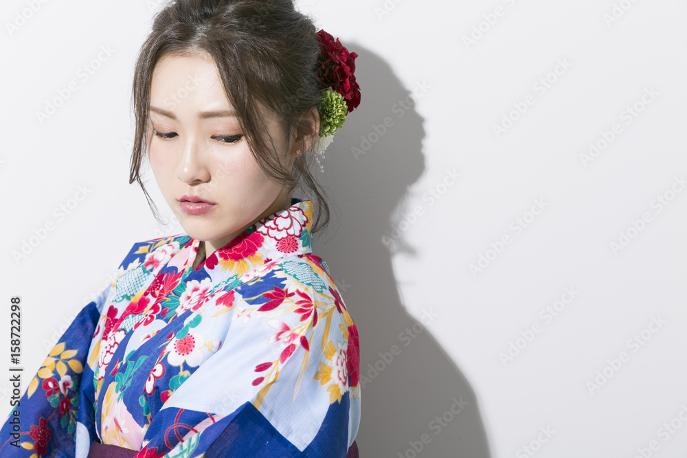 浴衣の女性 浴衣の女性
