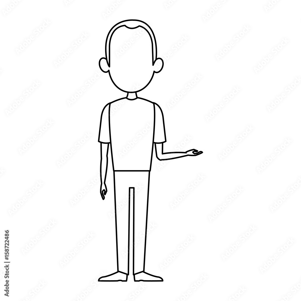 man figure silhouette standing avatar image vector illustration man figure silhouette standing avatar image vector illustration
