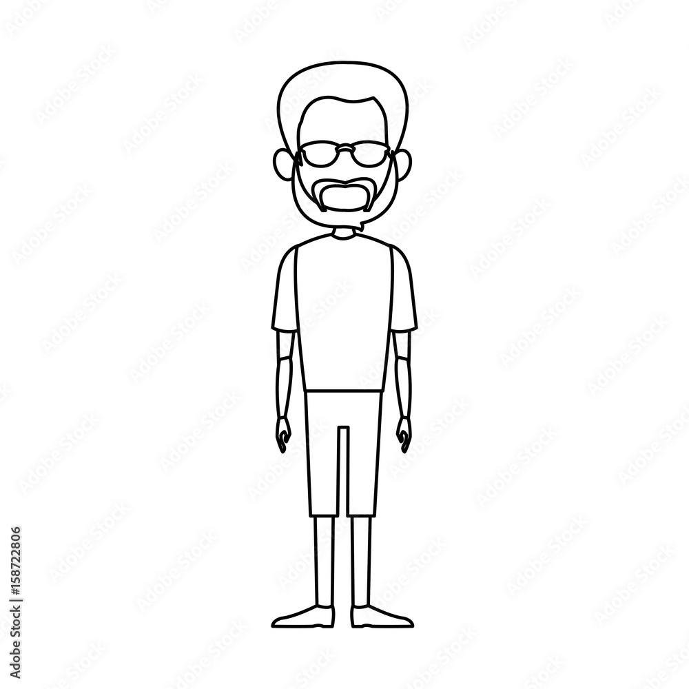man figure silhouette standing avatar image vector illustration man figure silhouette standing avatar image vector illustration