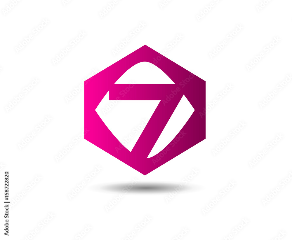 Abstract Number 7 logo Symbol icon
Abstract Number 7 logo Symbol icon
