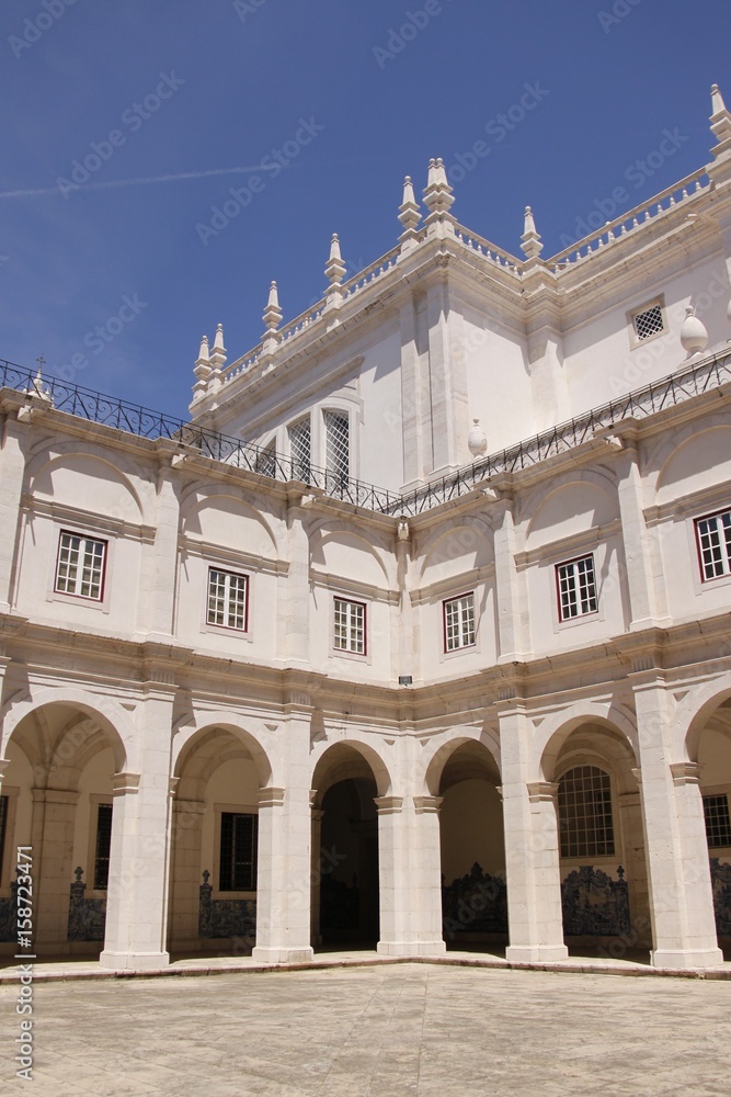 Patio du monastère Saint-Vincent à Lisbonne, Portugal