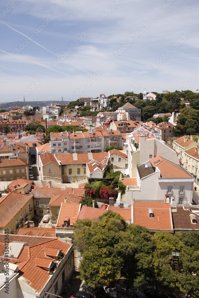 Panorama urbain à Lisbonne, Portugal	