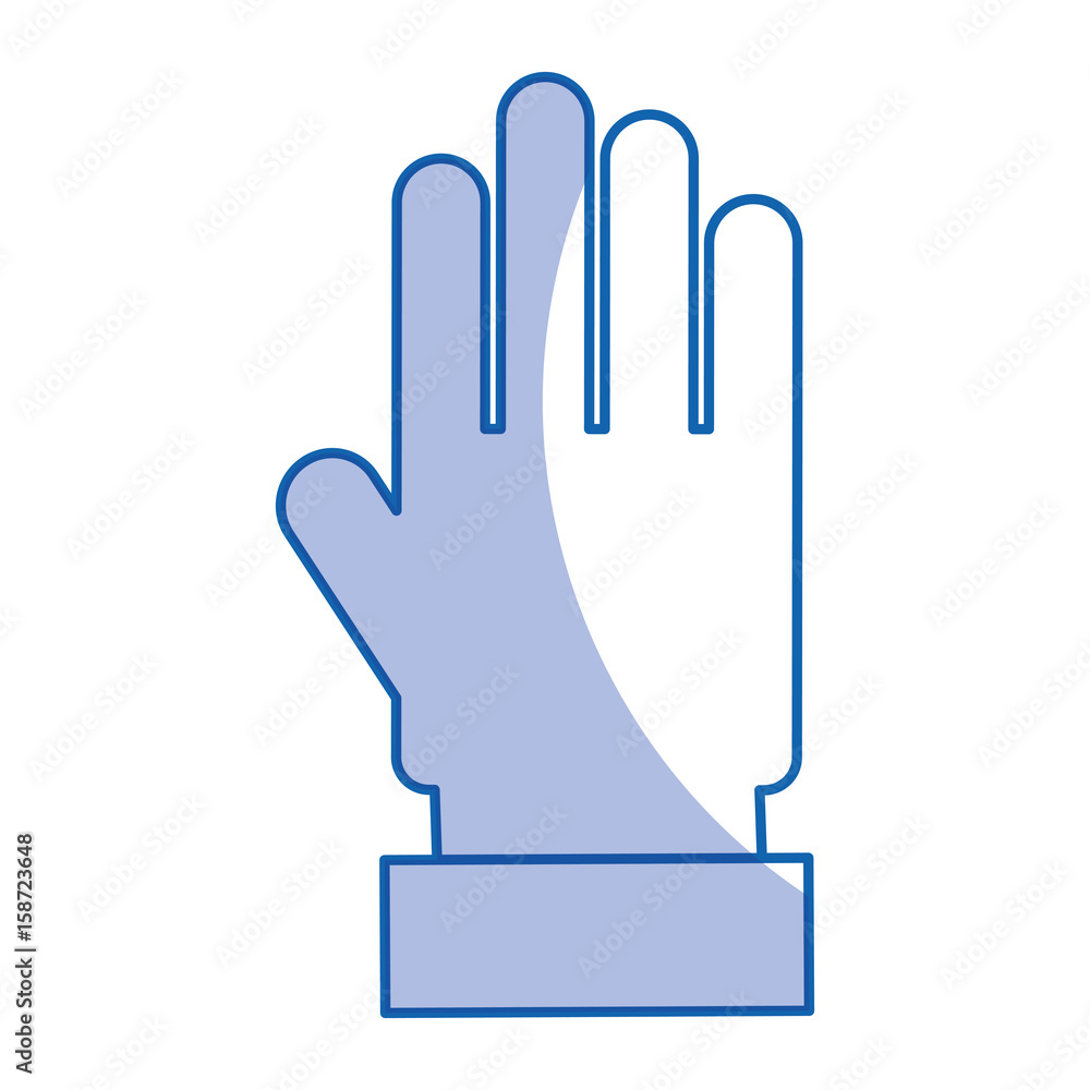 Obraz premium hand human open icon vector illustration design